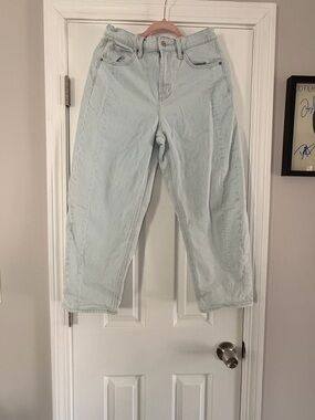 Old Navy Light Mint Barrel Jeans